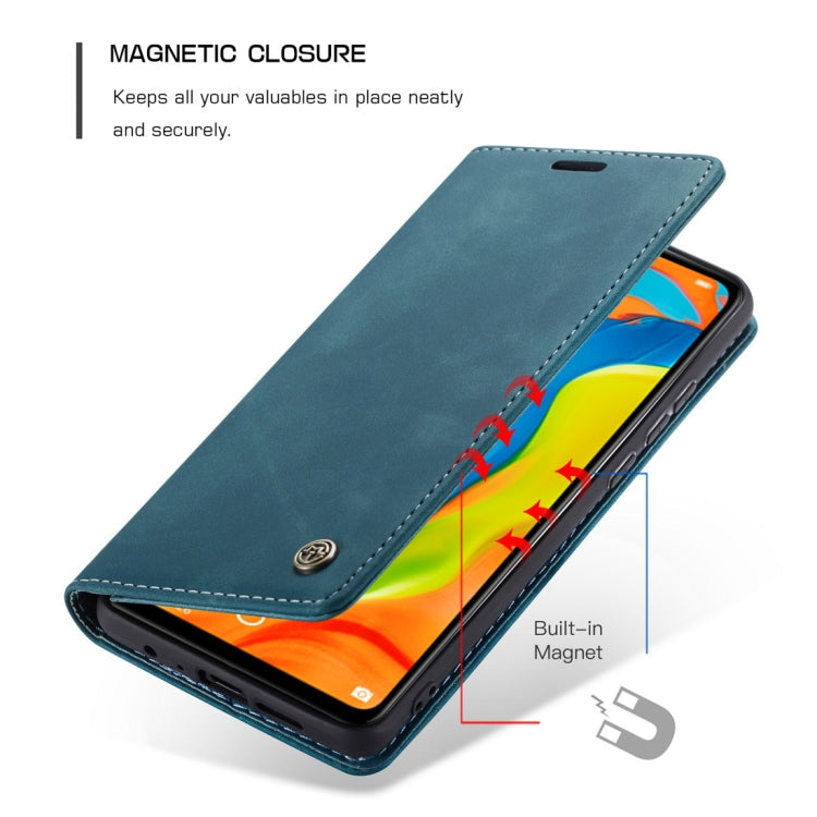 CaseMe-013 Multifunctional Retro Frosted Horizontal Flip Leather Case for Huawei P30 Lite, with Card Slot & Holder & Wallet (Blue) - Huawei Cases by CaseMe | Online Shopping UK | buy2fix