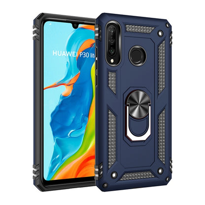 Armor Shockproof TPU + PC Protective Case for Huawei P30 Lite, with 360 Degree Rotation Holder (Blue) by buy2fix