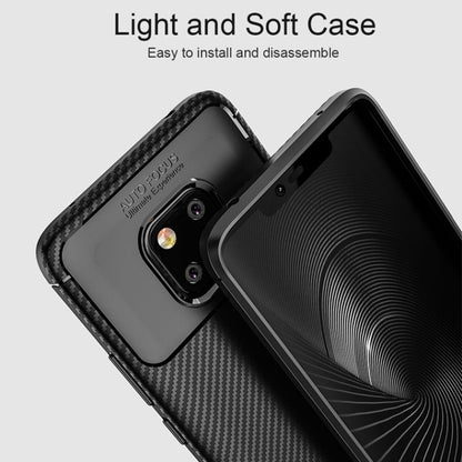 Beetle Shape Carbon Fiber Texture Shockproof TPU Case for Huawei Mate 20 Pro(Black) - Mobile Accessories by buy2fix | Online Shopping UK | buy2fix