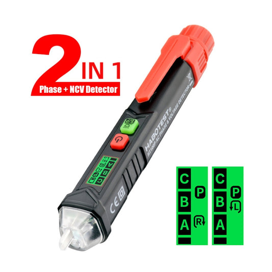 HABOTEST HT100P Non Contact 3 Phase Rotation Indicator AC LCD Display Detector Pen Tester by HABOTEST