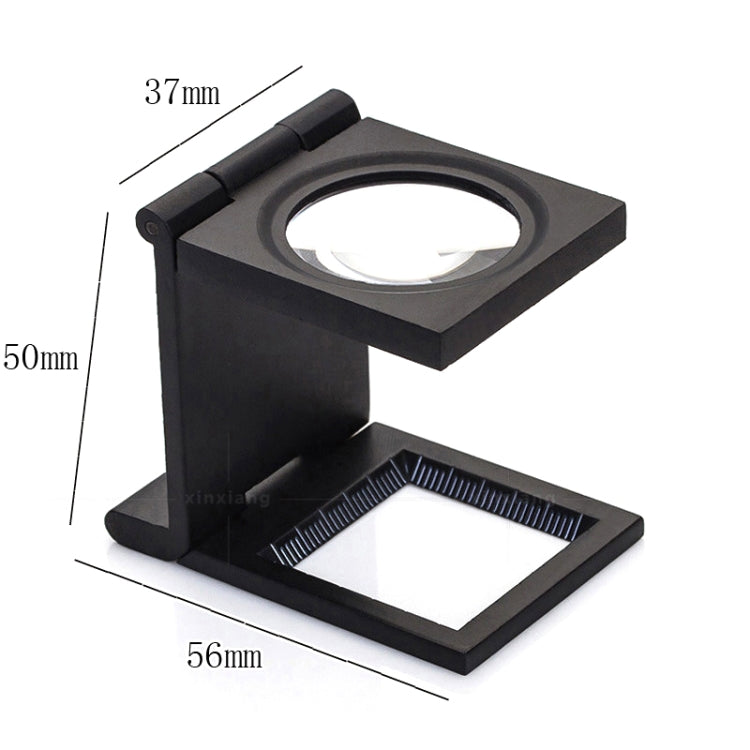 Mini Desk Style 10x Magnification Loupe Metal Antique Magnifier (Black) by buy2fix