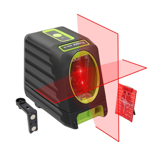 BOX-1G 1V1H 40mW & 10mW 2 Line Green Beam Laser Level Covering Walls and Floors (Green) by buy2fix