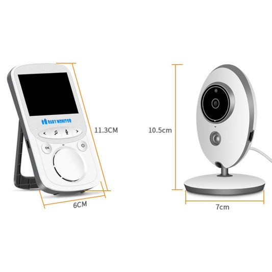 VB605 2.4 inch LCD 2.4GHz Wireless Surveillance Camera Baby Monitor, Support Two Way Talk Back, Night Vision(White) by buy2fix
