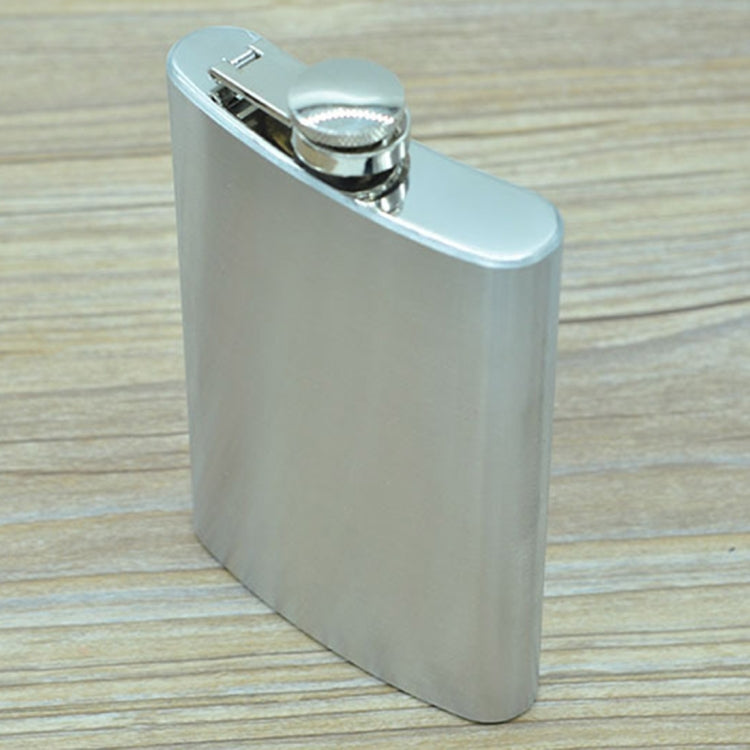 285mL (10oz) Outdoor Sports Handy Home Travel Wild Stainless Steel Portable Hip Flask(without Small Funnel)(Silver 285mL (10oz)) by buy2fix