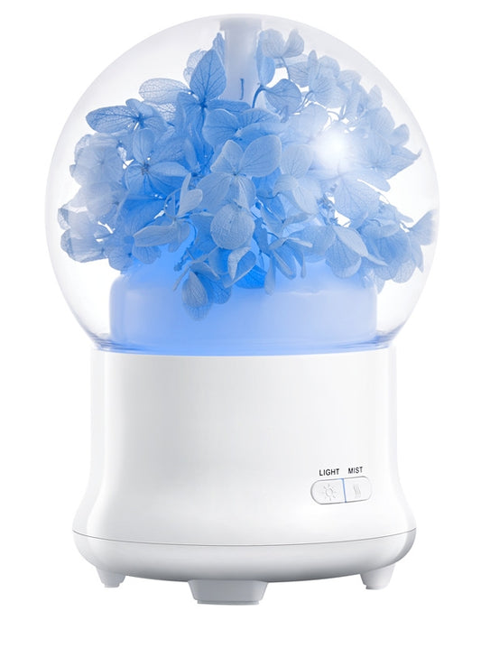 ML-824 100ML Gypsophila Flowers Aromatherapy Diffuser Air Humidifier with Colorful LED Light for Office / Home(Blue) by buy2fix
