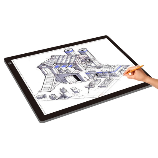 A2 Size 23W 12V  LED Three Level of Brightness Dimmable Acrylic Copy Boards for Anime Sketch Drawing Sketchpad, with Power Adapter - Consumer Electronics by buy2fix | Online Shopping UK | buy2fix