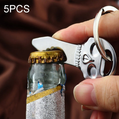 5 PCS Multi-function Skull Bottle Opener Key Chain Car Key Pendant, Size: 6.8x2.8cm by buy2fix