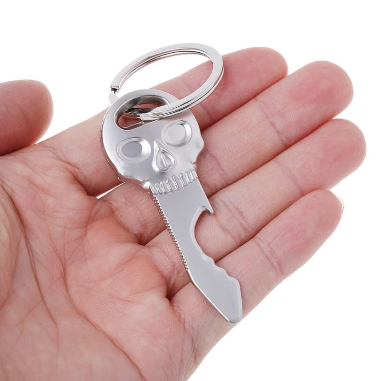 5 PCS Multi-function Skull Bottle Opener Key Chain Car Key Pendant, Size: 6.8x2.8cm by buy2fix
