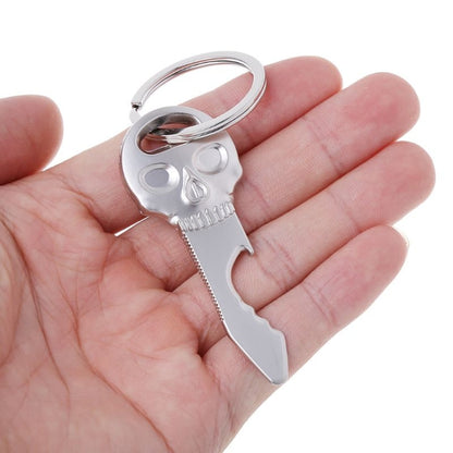 5 PCS Multi-function Skull Bottle Opener Key Chain Car Key Pendant, Size: 6.8x2.8cm by buy2fix