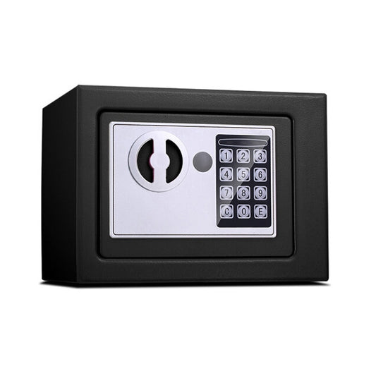 17E Home Mini Electronic Security Lock Box Wall Cabinet Safety Box without Coin-operated Function(Obsidian Black) by buy2fix