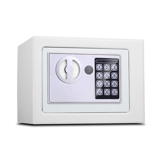 17E Home Mini Electronic Security Lock Box Wall Cabinet Safety Box without Coin-operated Function(White) by buy2fix
