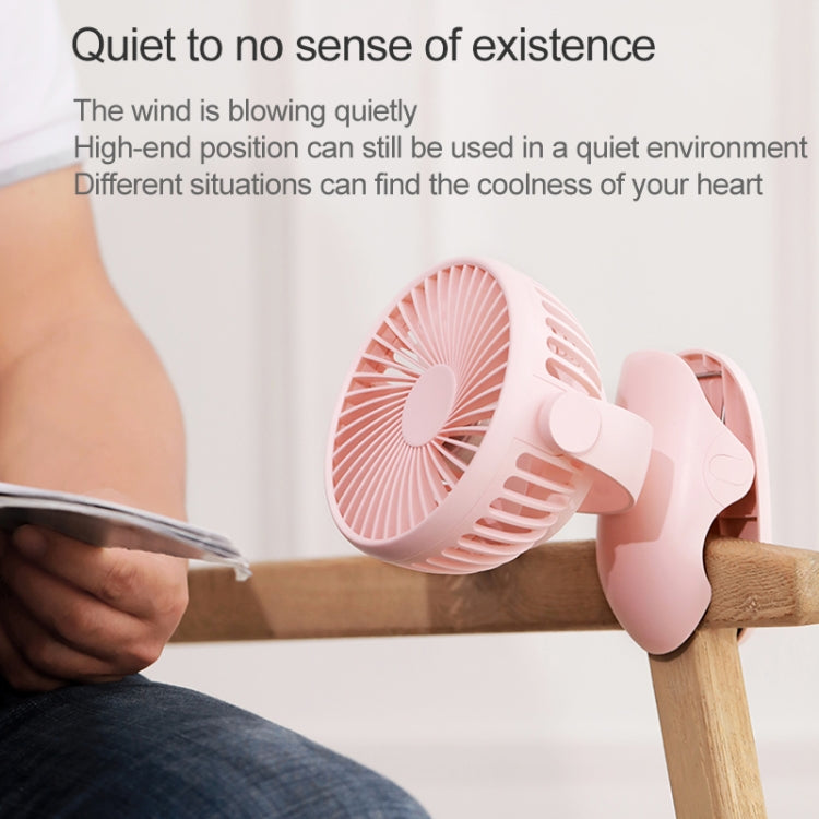 OCUBE D603 4W USB Charging Portable Desktop Fan Clip Fan,  with 4 Speed Control (Pink) - Consumer Electronics by OCUBE | Online Shopping UK | buy2fix