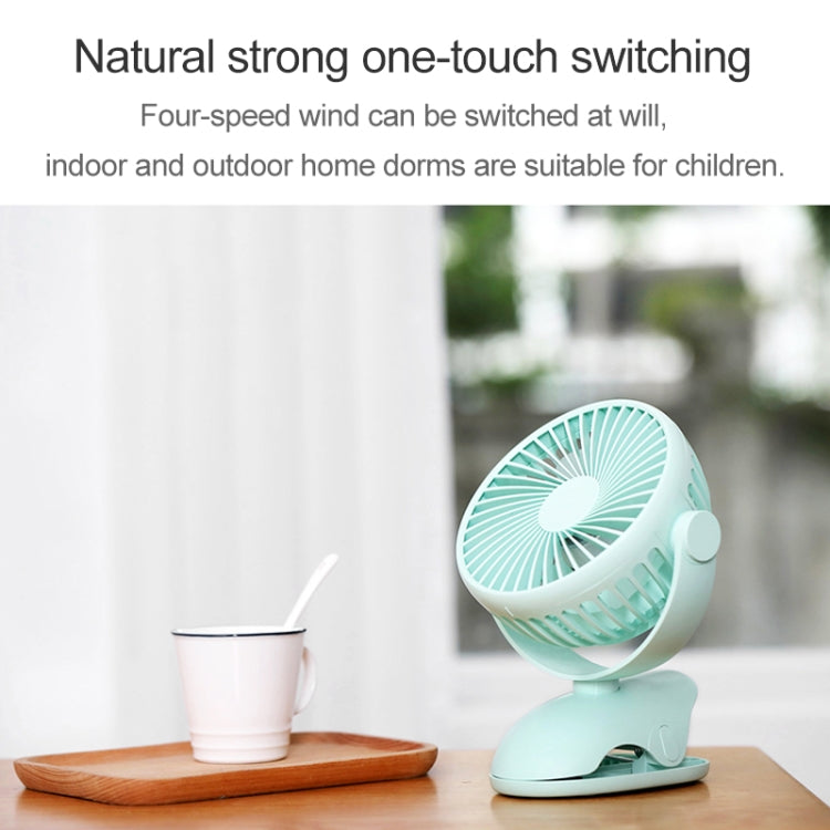 OCUBE D603 4W USB Charging Portable Desktop Fan Clip Fan,  with 4 Speed Control (Green) - Consumer Electronics by OCUBE | Online Shopping UK | buy2fix