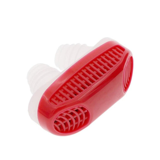 2 in 1 ABS Silicone Anti Snoring Air Purifier (Red) by buy2fix