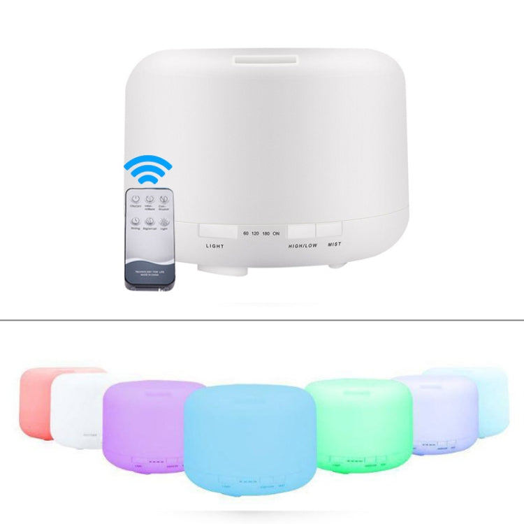 T500 Remote Control Clear White Air Humidifier Automatic Alcohol Sprayer Essential Oil Diffuser Ultrasonic Mist Maker Ultrasonic Aroma Diffuser Atomizer Color LED, Capacity: 500ml, DC 24V, US Plug - Home & Garden by buy2fix | Online Shopping UK | buy2fix