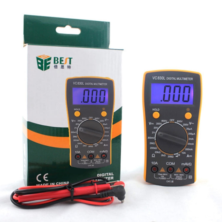 BEST-VC830L Professional Repair Tool Pocket Digital  Multimeter - Consumer Electronics by BEST | Online Shopping UK | buy2fix