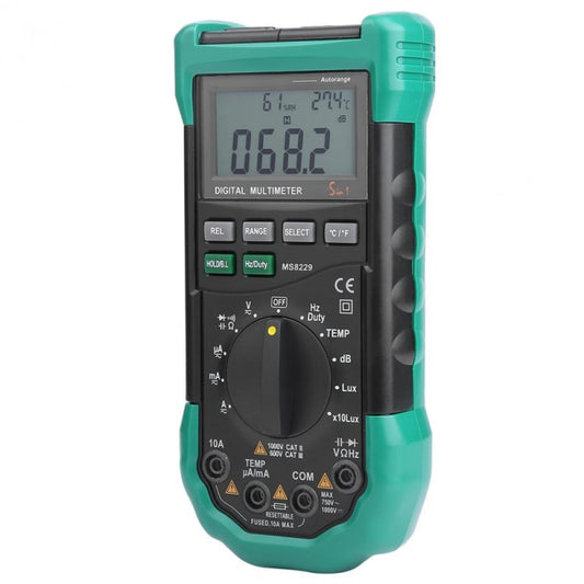 BSIDE MS8229 Digital Multimeter LUX Noise Meter Temperature Humidity Tester by BSIDE