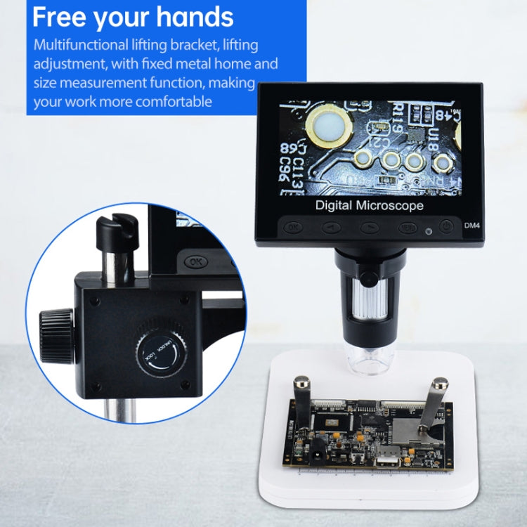 720P 4.3 inch Display Screen HD Industrial Digital Microscope - Consumer Electronics by buy2fix | Online Shopping UK | buy2fix