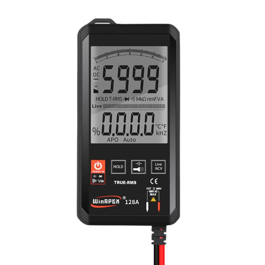 HY128A Conventional Screen Ultra-thin Touch Smart Digital Multimeter Fully Automatic High Precision True Effective Value Multimeter by buy2fix