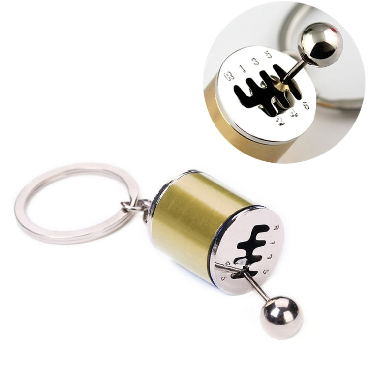 Six-speed Manual Shift Gear Keychain Key Ring Holder(Gold) - Key Rings by buy2fix | Online Shopping UK | buy2fix