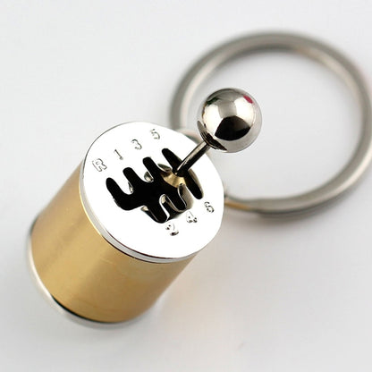 Six-speed Manual Shift Gear Keychain Key Ring Holder(Gold) - Key Rings by buy2fix | Online Shopping UK | buy2fix