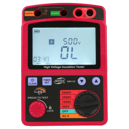 BENETECH GM3125 High Voltage Insulation Tester Resistance Tester - Consumer Electronics by BENETECH | Online Shopping UK | buy2fix