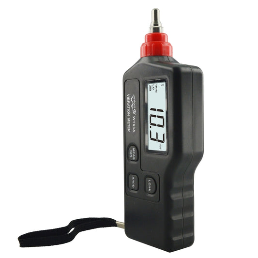 Wintact WT63A Vibration Meter Digital Tester Vibrometer Analyzer Acceleration Velocity(Black Red) by Wintact