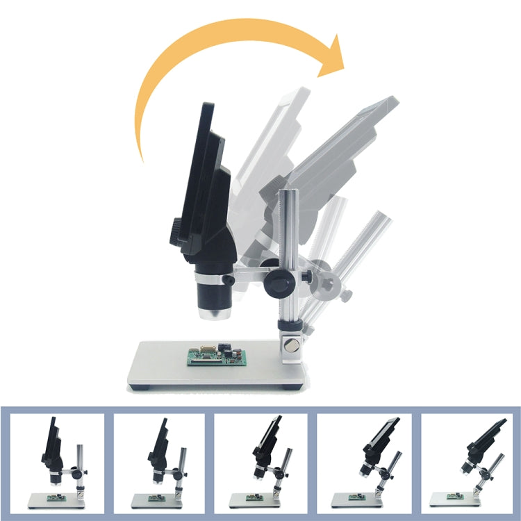 G1200 7 inch LCD Screen 1200X Portable Electronic Digital Desktop Stand Microscope, UK Plug - Consumer Electronics by buy2fix | Online Shopping UK | buy2fix