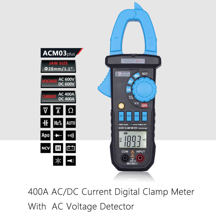 BSIDE ACM03 Plus 400A  AC / DC Clamp Meter - Consumer Electronics by BSIDE | Online Shopping UK | buy2fix