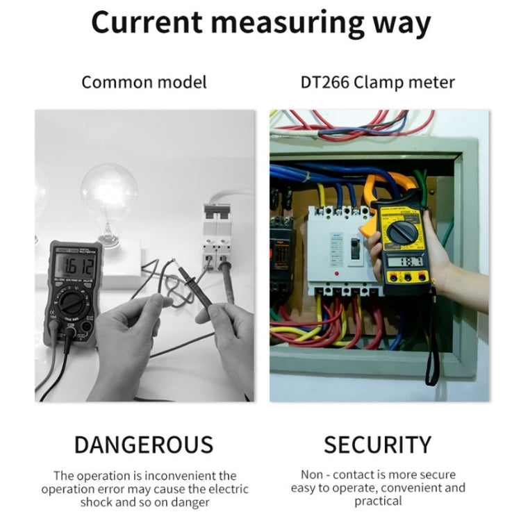 ANENG 266X Automatic High-Precision Clamp Multimeter with Buzzer (Yellow) - Consumer Electronics by ANENG | Online Shopping UK | buy2fix