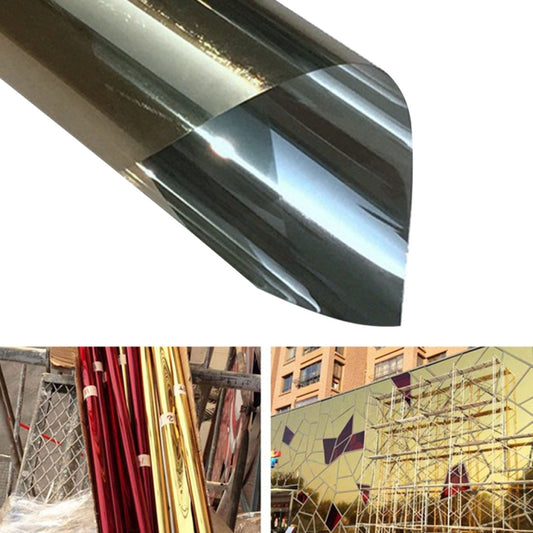 UV Reflective One Way Privacy Decoration Glass Window Film Sticker, Width: 40cm, Length: 1m(Gold) - Door & Window Films by buy2fix | Online Shopping UK | buy2fix