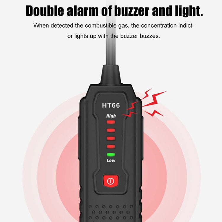 HABOTESA HT66 Combustible Gas Detector Natural Gas Leak Detector - Consumer Electronics by buy2fix | Online Shopping UK | buy2fix