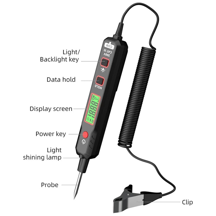 HABOTEST HT86A Car Digital Display Circuit Test Pen - Electronic Test by HABOTEST | Online Shopping UK | buy2fix