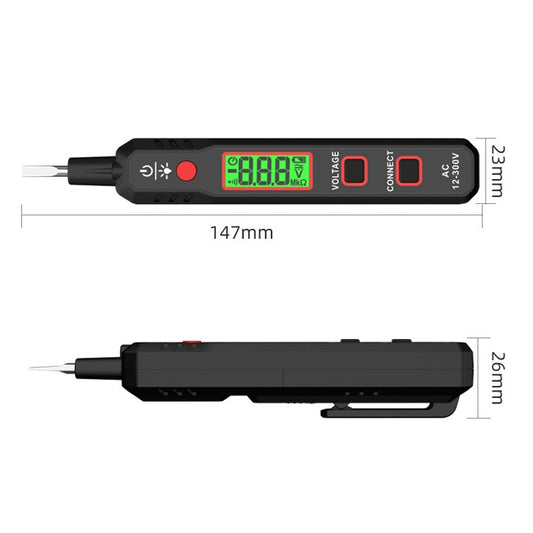 HABOTEST HT89 Contact Type High-sensitivity LCD Digital Display Sound and Light Alarm Test Pen by HABOTEST