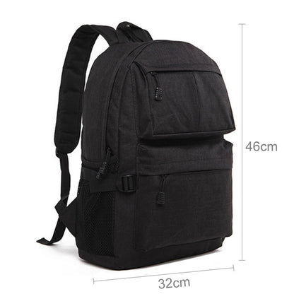 Universal Multi-Function Oxford Cloth Laptop Shoulders Bag Backpack with External USB Charging Port, Size: 46x32x12cm, For 15.6 inch and Below Macbook, Samsung, Lenovo, Sony, DELL Alienware, CHUWI, ASUS, HP(Black) - Backpack by buy2fix | Online Shopping UK | buy2fix