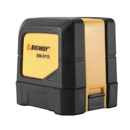 SNDWAY SW-311R Laser Level Covering Walls and Floors 2 Line Red Beam IP54 Water / Dust-proof(Yellow) - Consumer Electronics by SNDWAY | Online Shopping UK | buy2fix