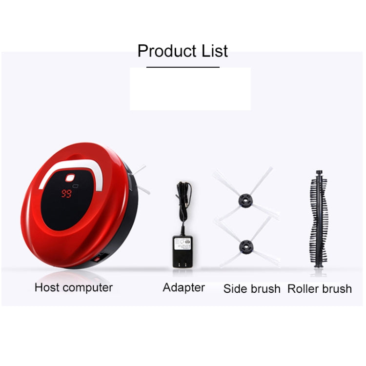FD-RSW(C) Smart Household Sweeping Machine Cleaner Robot(Red) - Consumer Electronics by buy2fix | Online Shopping UK | buy2fix
