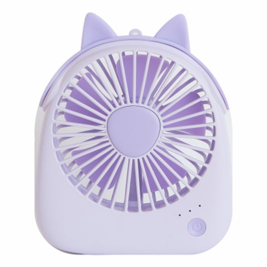 WT-F14 1200 mAh Pig Shape Mini Portable Fan with 3 Speed Control(Purple) by buy2fix