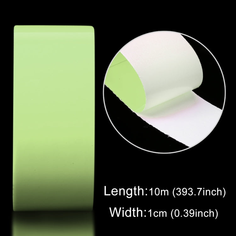 Luminous Tape Green Glow In Dark Wall Sticker Luminous Photoluminescent Tape Stage Home Decoration, Size: 1cm x 10m(Green Light) - Sticker by buy2fix | Online Shopping UK | buy2fix