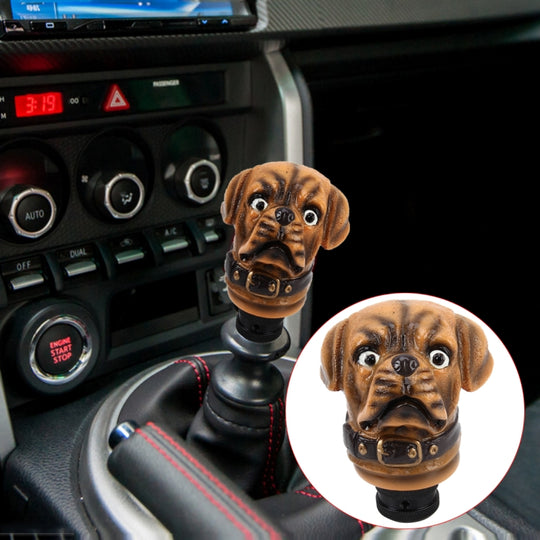 Couvercle de levier de vitesse universel en forme de bouledogue pour véhicule, pommeau de levier de vitesse automatique manuel