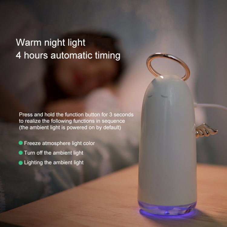 TSHM0 Mini Angel Atomizing Humidifier with Colorful Night Lights, Water Tank Capacity: 230mL (Gold) - Home & Garden by buy2fix | Online Shopping UK | buy2fix