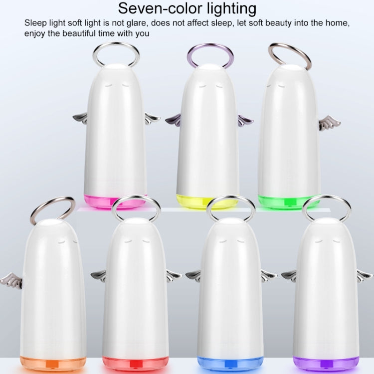 TSHM0 Mini Angel Atomizing Humidifier with Colorful Night Lights, Water Tank Capacity: 230mL (Silver) - Home & Garden by buy2fix | Online Shopping UK | buy2fix