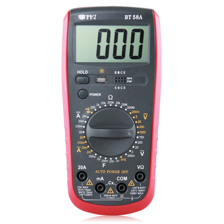 Repair Tools for Mobile & Tablet, BEST-58A Multi Function Digital Multimeter - Current & Voltage Tester by BEST | Online Shopping UK | buy2fix