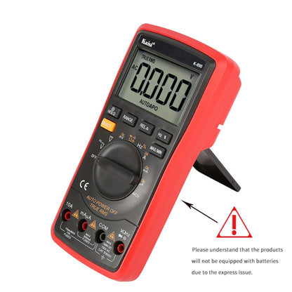 Kaisi K-890 Professional LCD Digital Multimeter Electrical Handheld Digital Multimeter Tester - Current & Voltage Tester by Kaisi | Online Shopping UK | buy2fix