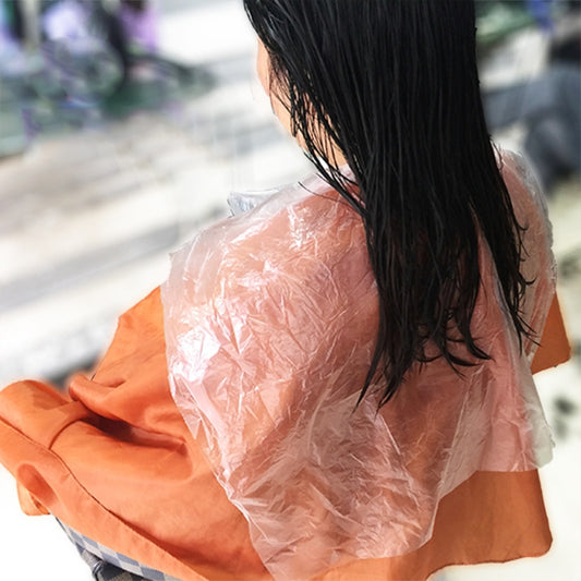 200 PCS One-time Hair Coloring Shawl/Cap Hairdressing Salon Hair Treatment Cloth Scarf(Transparent) - Hair Trimmer by buy2fix | Online Shopping UK | buy2fix