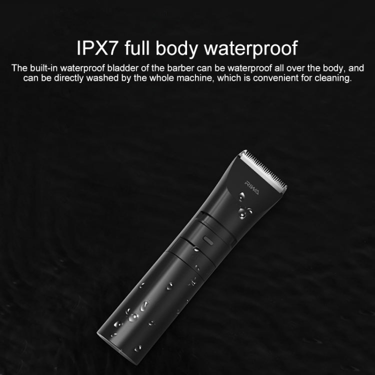 Original Xiaomi Youpin RIWA Electric Hair Clipper RE-6110 Full Body Washing Rechargeable Variable Speed Hair Trimmer(White) - Hair Trimmer by Xiaomi | Online Shopping UK | buy2fix