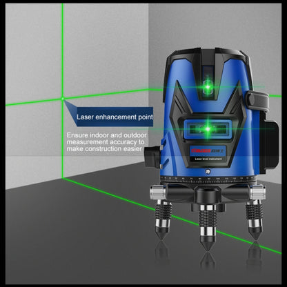 MBOOS Green Light 5 Line Outdoor Laser Level Instrument with Anti-drop Plastic Box & 1m Tripod - Consumer Electronics by buy2fix | Online Shopping UK | buy2fix