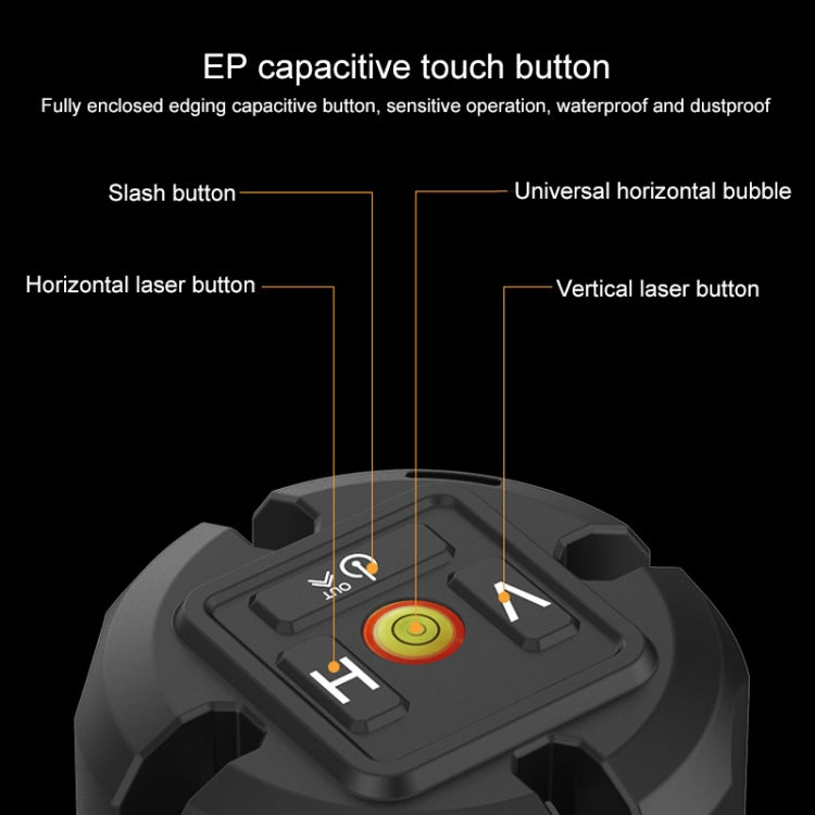 VCHON  30 Times Enhanced Green Light 3 Line High-precision Outdoor Laser Level Instrument with Anti-drop Plastic Box & 1m Tripod - Consumer Electronics by buy2fix | Online Shopping UK | buy2fix