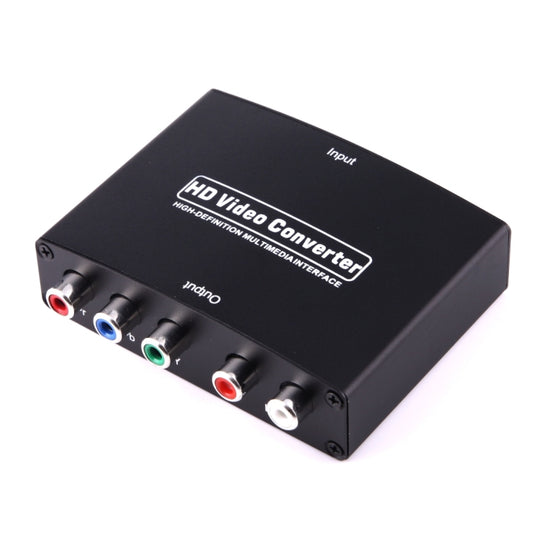 Convertisseur adaptateur vidéo 1080P HD HDMI vers YPbPr et audio R/L (noir)