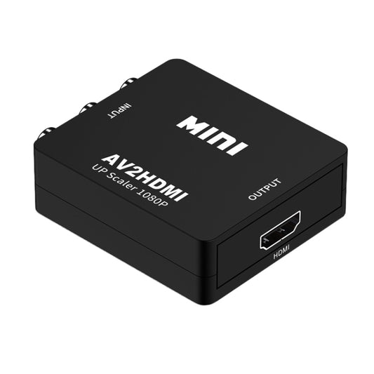 HOWEI HW-2105 Mini AV CVBS/L+R Audio to HDMI Converter Adapter, Support Scaler 1080P (Black) by buy2fix